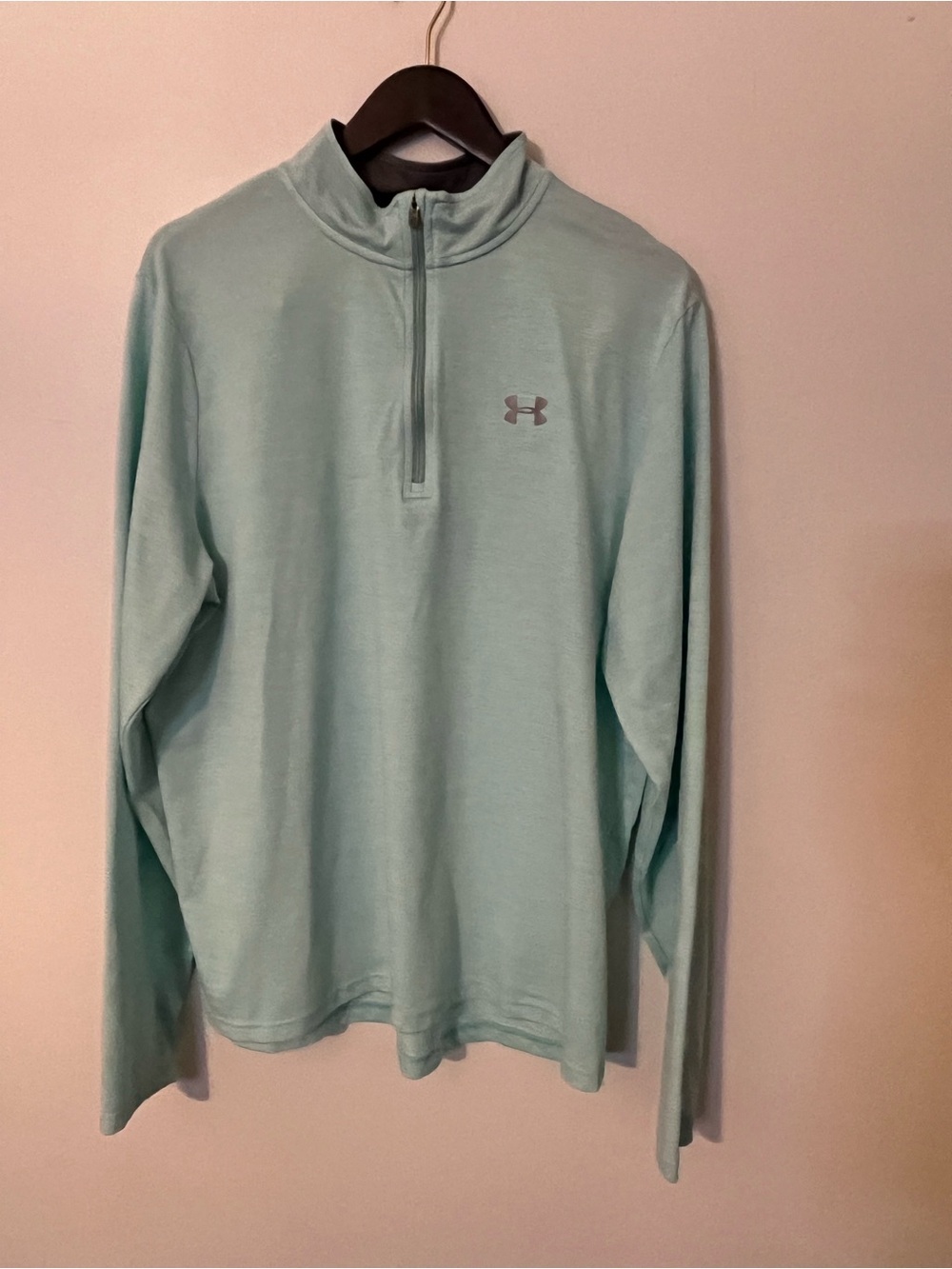 Under Armour Mint Green Quarter-Zip Pullover 2XL